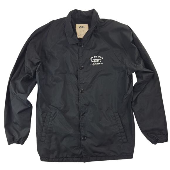 Vans | Black Coach's Jacket | Size XL - Picture 1 of 5
